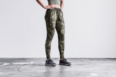 Nobull Tie-Dye Women's Joggers Green | Australia (AH2159)